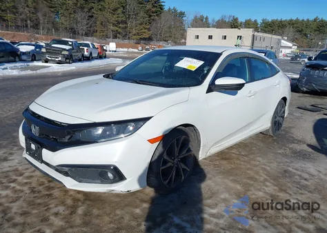 2020 Honda Civic Sport z USA, uszkodzony, nr VIN 2HGFC2F81LH510692